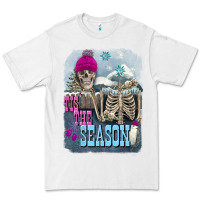 White Winter tis the season skeleton Premium Tee - FaDigitalArtStudio
