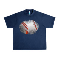 Navy leopard baseball patch Urban Heavy Tee - Jasminsmagicworld