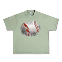Oil Green leopard baseball patch Urban Heavy Tee - Jasminsmagicworld