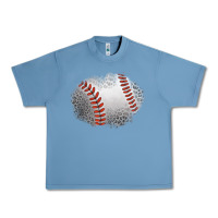 Pebble Blue leopard baseball patch Urban Heavy Tee - Jasminsmagicworld