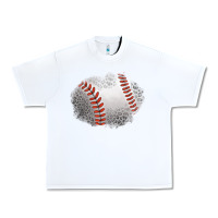 White leopard baseball patch Urban Heavy Tee - Jasminsmagicworld