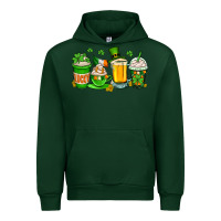 Forest Green St. Patrick's Day coffee cups Urban Hoodie - OliviaCreatesArt
