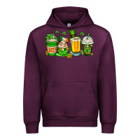 Mauve Wine St. Patrick's Day coffee cups Urban Hoodie - OliviaCreatesArt