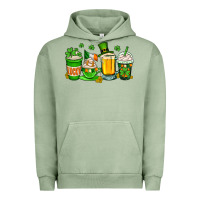 Pigment Oil Green St. Patrick's Day coffee cups Urban Hoodie - OliviaCreatesArt