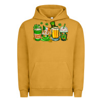 Pigment Peanut Butter St. Patrick's Day coffee cups Urban Hoodie - OliviaCreatesArt