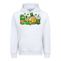 White St. Patrick's Day coffee cups Urban Hoodie - OliviaCreatesArt