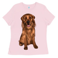 Bubblegum Pink labrador Ladies Tee - JahusDesignShop