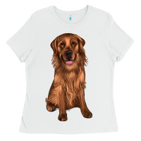 White labrador Ladies Tee - JahusDesignShop