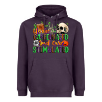 Plum Under Caffeinated and Over Stimulated Heavyweight Hoodie - texasbilliewilder