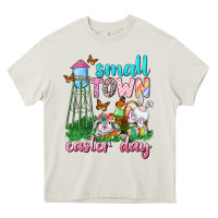 Cream Small Town Easter Day Heavy Core Tee - Neo Western