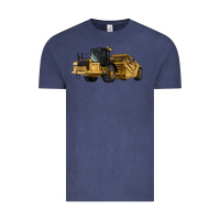 Vintage Denim Wheel Tractor Scraper Vintage Tee - LillyAllenDesigns