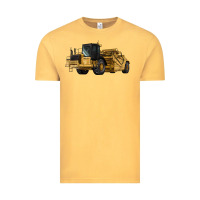Vintage Mustard Wheel Tractor Scraper Vintage Tee - LillyAllenDesigns