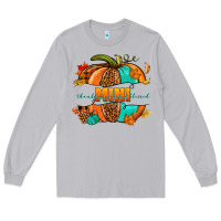 Moon Dust Thankful grateful blessed mini pumpkin Long Sleeve Tee - NancyCooperArtShop