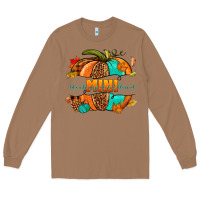 Toasted Coconut Thankful grateful blessed mini pumpkin Long Sleeve Tee - NancyCooperArtShop