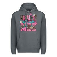 Rock Warriors wear pink Cancer Awareness Premium Hoodie - HowdyJamesFarm