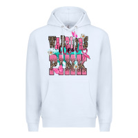 White Warriors wear pink Cancer Awareness Premium Hoodie - HowdyJamesFarm