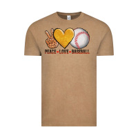 Vintage Coffee peace love baseball Vintage Tee - AdoDesignShop