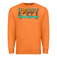 Carrot Happy Thanksgiving with Turkey Premium Sweatshirt - texasbilliewilder