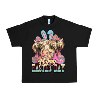 Black Easter Day Cow Urban Heavy Tee - NancyCooperArtShop