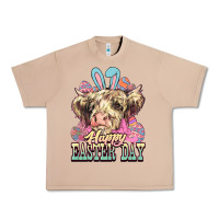 Burro Easter Day Cow Urban Heavy Tee - NancyCooperArtShop