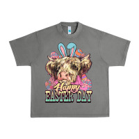 Tornado Easter Day Cow Urban Heavy Tee - NancyCooperArtShop