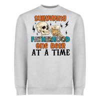 Surviving Fatherhood One Beer At A Time Heavyweight Sweatshirt | Teevron