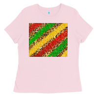 Bubblegum Pink African colors leopard Ladies Tee - Zillion Design Studio
