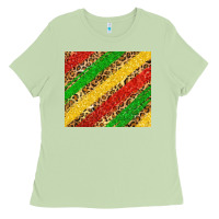 Matcha African colors leopard Ladies Tee - Zillion Design Studio