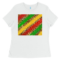 White African colors leopard Ladies Tee - Zillion Design Studio