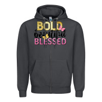 Smoke bold beautiful blessed Zipper Hoodie - LillyAllenDesigns