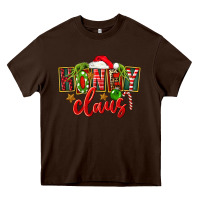 Chocolate Brown christmas honey claus Heavy Core Tee - FaDigitalArtStudio