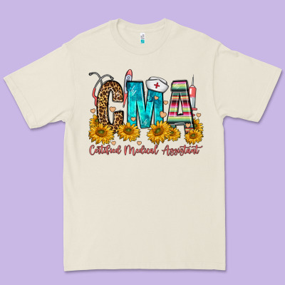 Cma Certified Medical Assistant Premium Tee Designed By Fadigitalartstudio