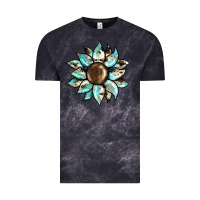 Cloud Black sunflower Vintage Tee - BarkalooDesign