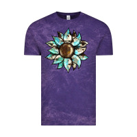 Cloud Purple sunflower Vintage Tee - BarkalooDesign