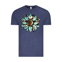 Vintage Denim sunflower Vintage Tee - BarkalooDesign