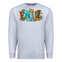 Heather Grey Fall Vibes Premium Sweatshirt - texasbilliewilder