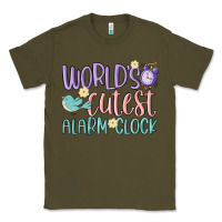 Army Green world's cutest alarm clock Classic Tee - MaliasSmallBusiness