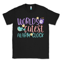 Black world's cutest alarm clock Classic Tee - MaliasSmallBusiness