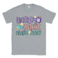 Heather Grey world's cutest alarm clock Classic Tee - MaliasSmallBusiness