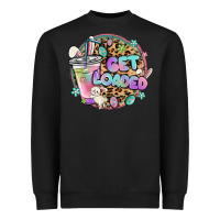 Black get loaded rabbit and easter Heavyweight Sweatshirt - MaliasSmallBusiness