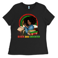 Black Bae black and educated Ladies Tee - Zillion Design Studio