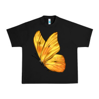 Black Flying Cloudless Sulphur Butterfly Urban Heavy Tee - LillyAllenDesigns