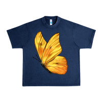 Navy Flying Cloudless Sulphur Butterfly Urban Heavy Tee - LillyAllenDesigns