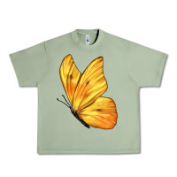 Oil Green Flying Cloudless Sulphur Butterfly Urban Heavy Tee - LillyAllenDesigns