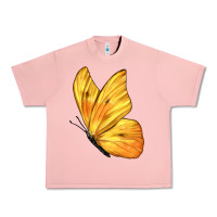Salmon Flying Cloudless Sulphur Butterfly Urban Heavy Tee - LillyAllenDesigns