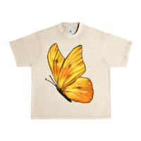 Sandshell Flying Cloudless Sulphur Butterfly Urban Heavy Tee - LillyAllenDesigns