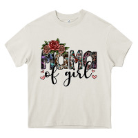 Cream mama of girl Heavy Core Tee - SublimationCraftShop