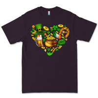Plum St Patricks heart Premium Tee - AdoDesignShop