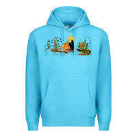Ocean Blue western i got a heart like a truck Premium Hoodie - TumblerDesignByShophia