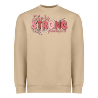 Mushroom she is strong proverbs 31 25 Heavyweight Sweatshirt - MaliasSmallBusiness